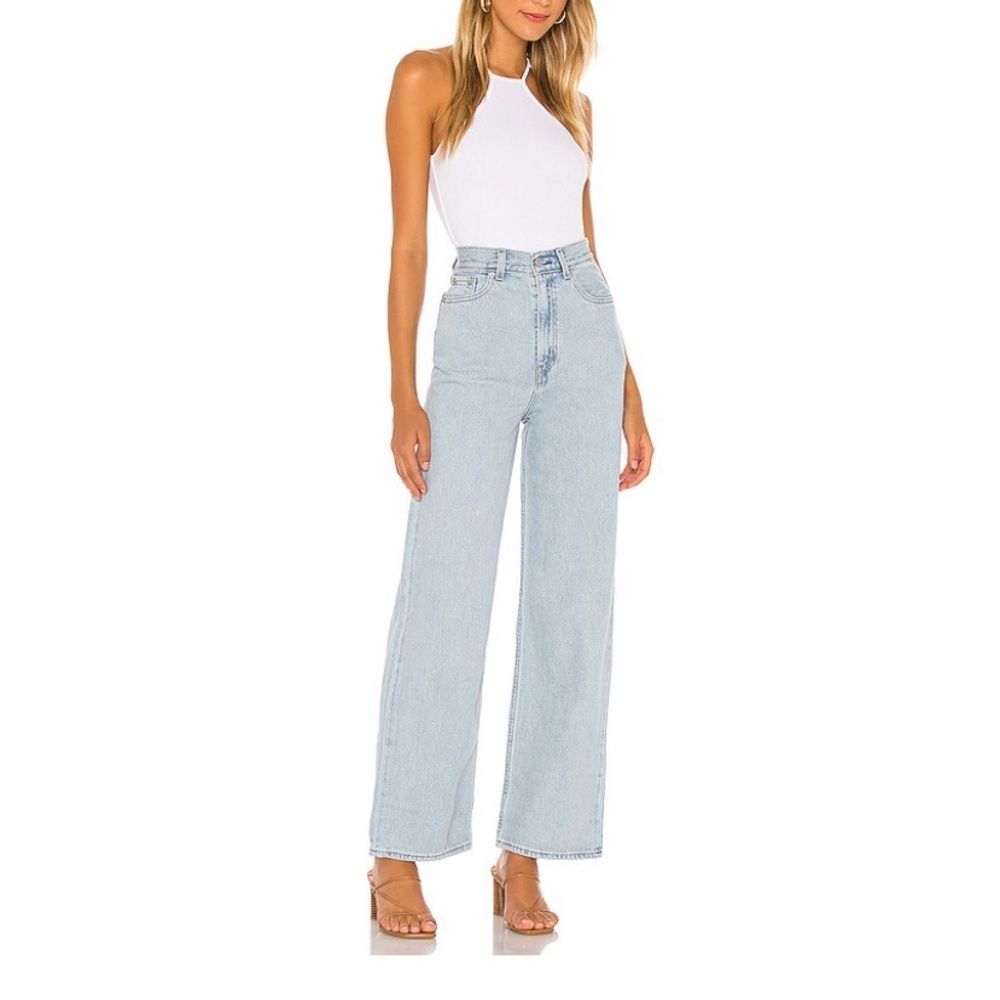 Levi’s high loose jeans in loosey goosey